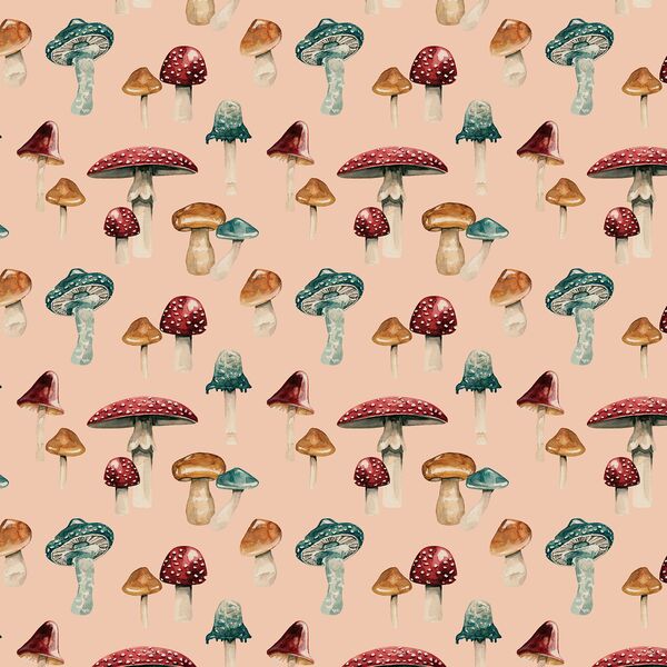 Mushroom Forest in Pink