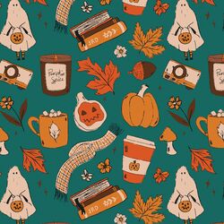 An October Day in Teal