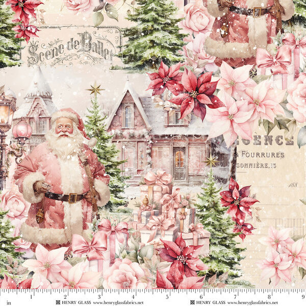 Christmas Scenic in Ivory