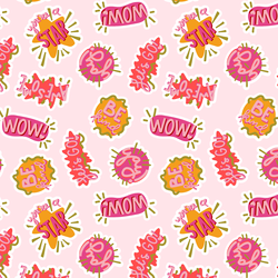 Stickers in Pink