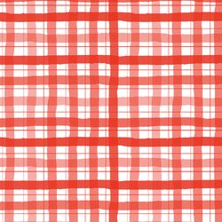 Painted Gingham in Firecracker