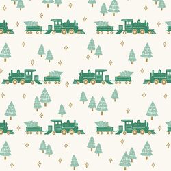 Train Ride in Crisp Green