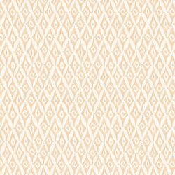 Ikat Diamonds in Champagne on Cream