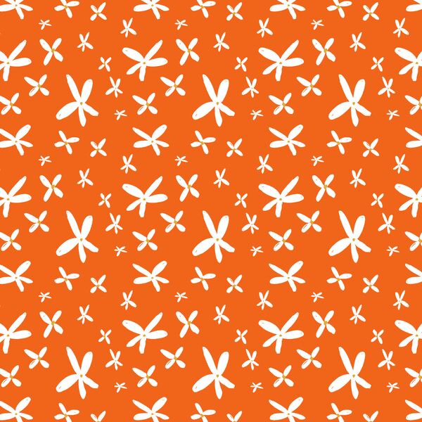 Monster Flowers in Orange