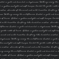 Vintage Script in Carbon
