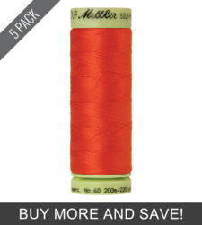 Paprika (9240-0450) - Silk Finish Cotton 60wt - 220 Yards (5 Pack)