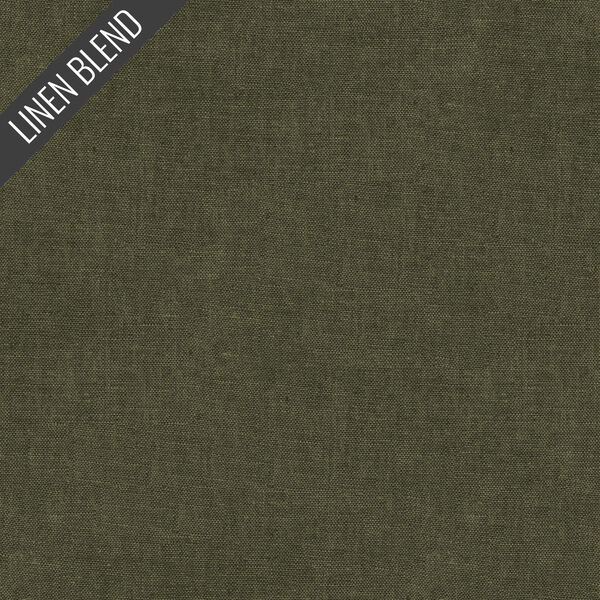 Yarn Dyed Linen Blend in Olive