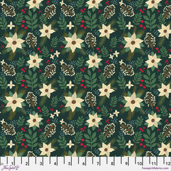 Winter Floral in Green