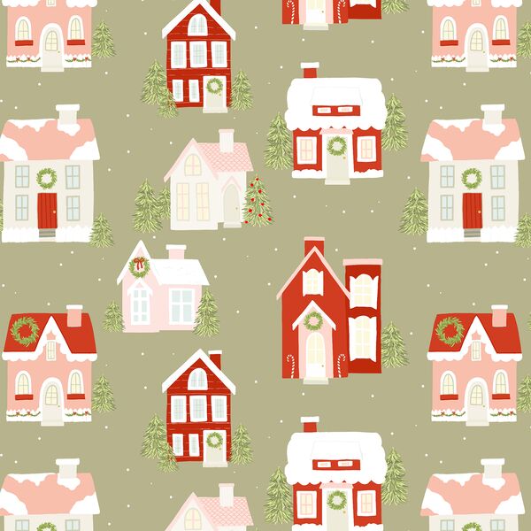 Christmas Cottages in Sprig Green