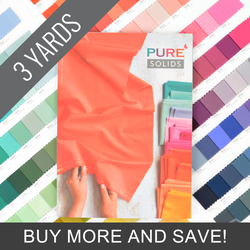 Pure Solids Color Swatch Card Panel - 3 Yard Quick Cut