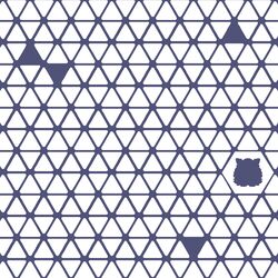 Tiger Mosaic in Indigo