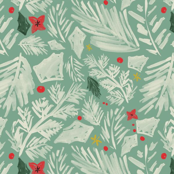 Christmas Foliage in Mint