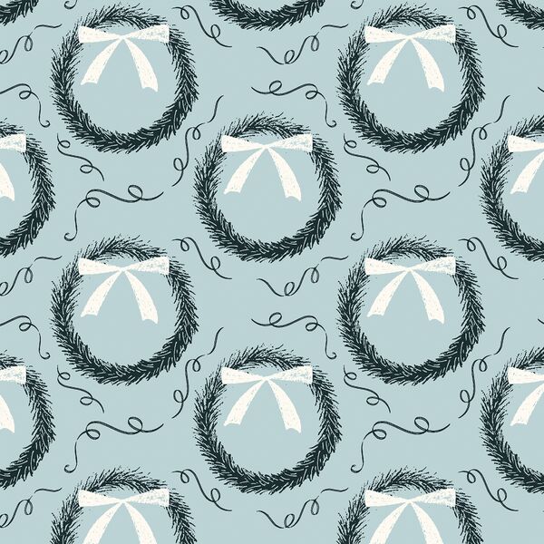 Deck the Halls in Frosted Blue