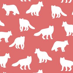 Fox Silhouette in Poppy