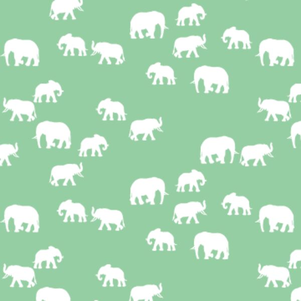 Elephant Silhouette in Sprout
