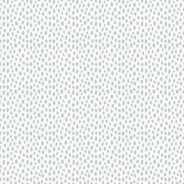 Painted Dot in Fountain Blue on Alabaster