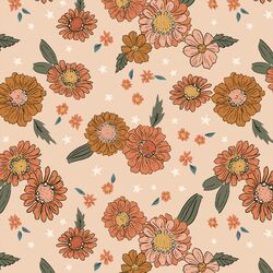 Floral Stardust in Warm Blush