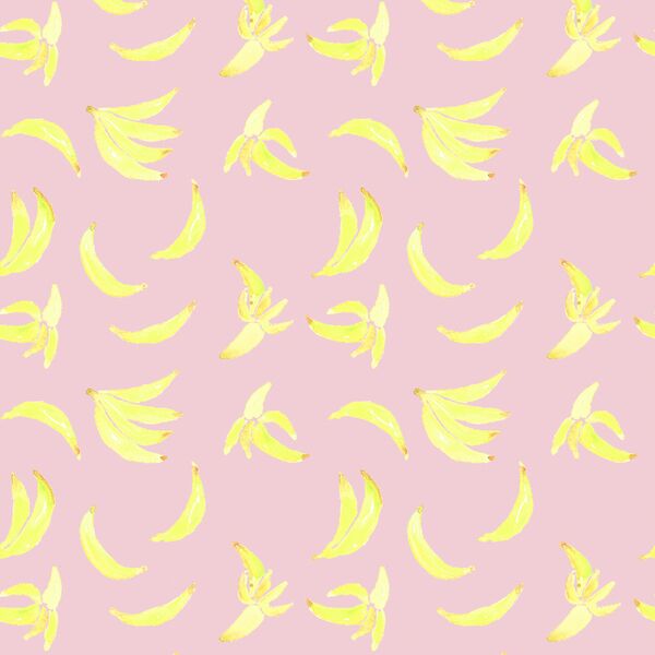 Yellow Bananas in Butterfly Pink