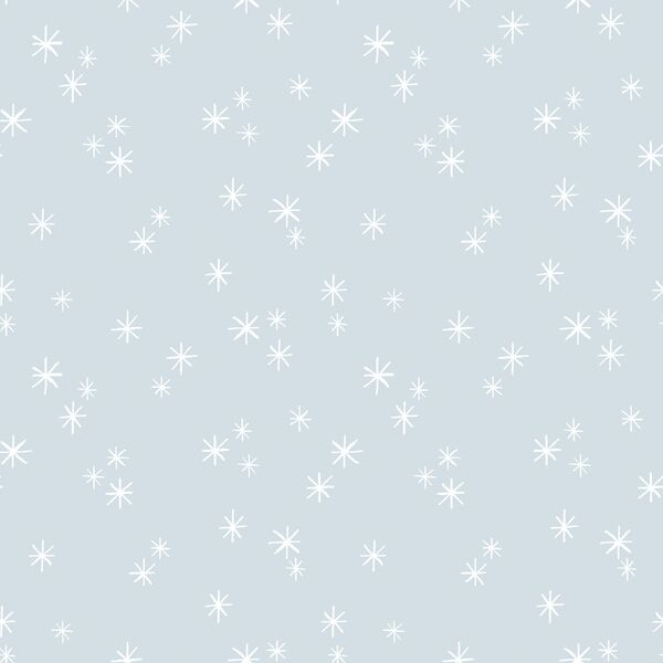 Snow Stars in Icy Blue