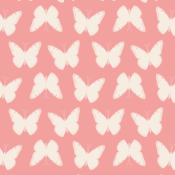 Summer Butterflies in Candy Pink