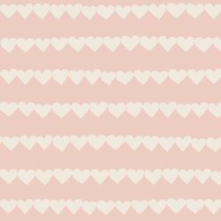 Heart Strings in Egret on Ballet Pink