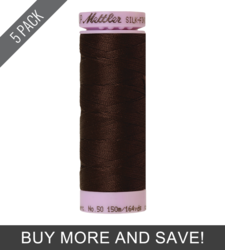 Black Peppercorn (9105-1382) - Silk Finish Cotton 50wt - 164 Yards (5 Pack)