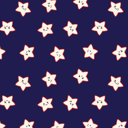 Kawaii Stars in Navy