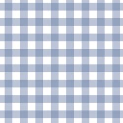 Gingham in Blueberry