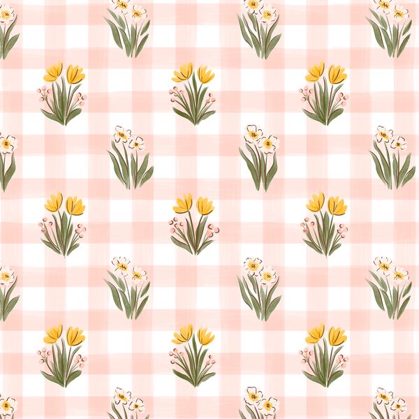 Picnic Plaid in Pink Lily