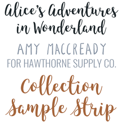 Alice's Adventures in Wonderland Sample Strip