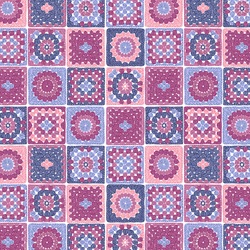 Granny Squares in Garden