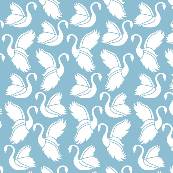 Swan Silhouette in Breeze