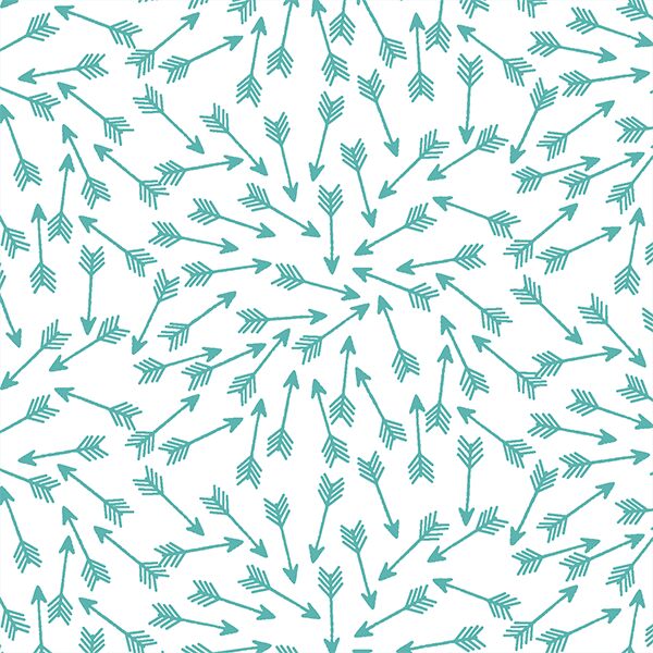 Arrows in Seafoam on White