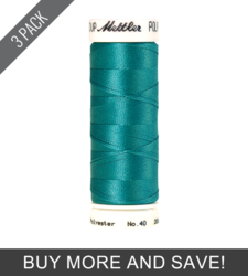 Deep Aqua (3406-4610) - Poly Sheen - 220 Yards (3 Pack)