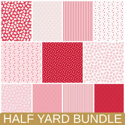 Seasonal Basics Half Yard Bundle in Valentine's Day