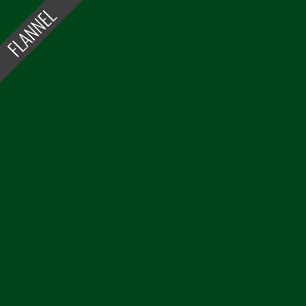 Flannel Solid in Christmas Green