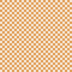 Small Halloween Checks in Pumpkin on Cream
