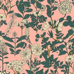 Large Forest Floral in Bloom