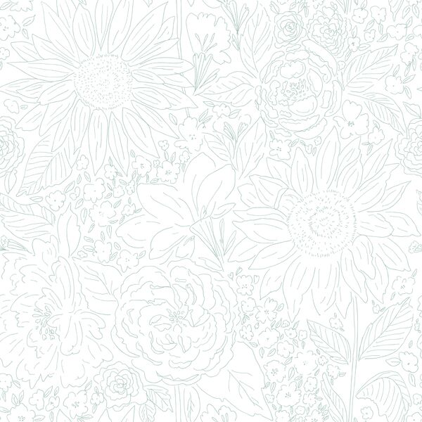 Paperie in Sunset Blue on White