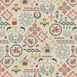 Heritage Sampler in Linen