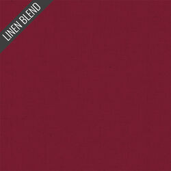 Linen Blend Solid in Sangria