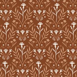 Floral Wilderness in Mahogany
