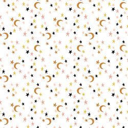 Small Moonlit Stars in White