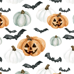 Jack-O-Lanterns in Orange and White