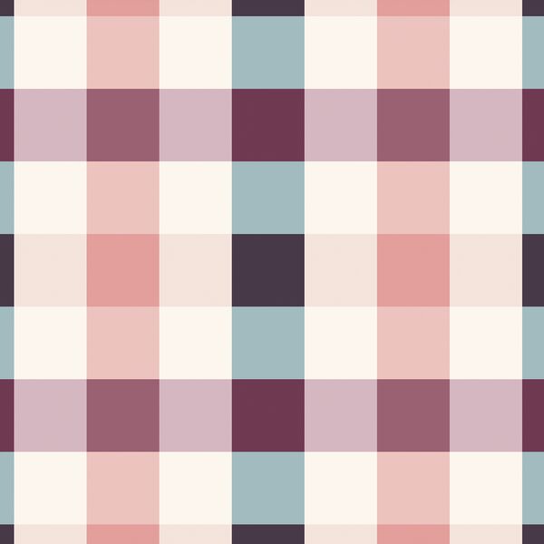 Large Frosty Gingham in Mulberry