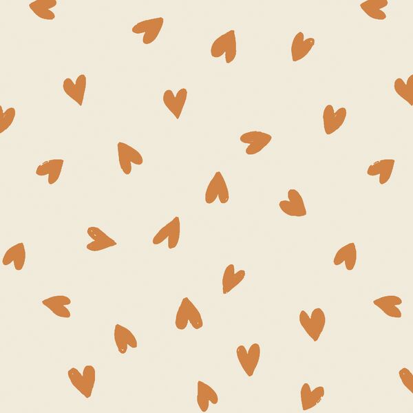 Large Tossed Hearts in Topaz