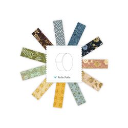 Rose Petal Buds Batiks 2.5" Strip Roll in A