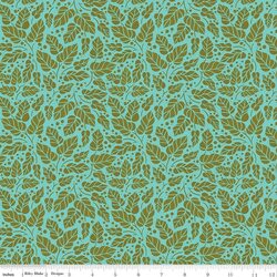 Leaves in Aqua
