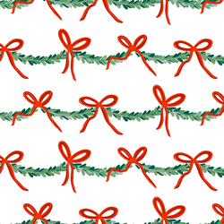 Holiday Swag in Frost White