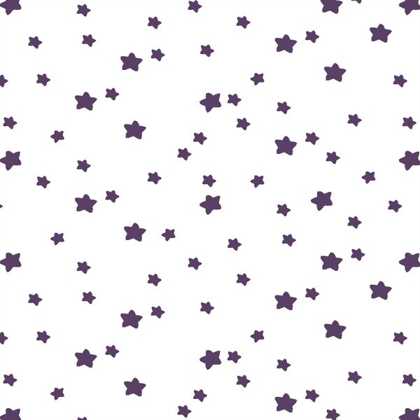Star Light in Aubergine on White